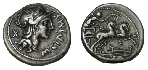 cipia roman coin denarius